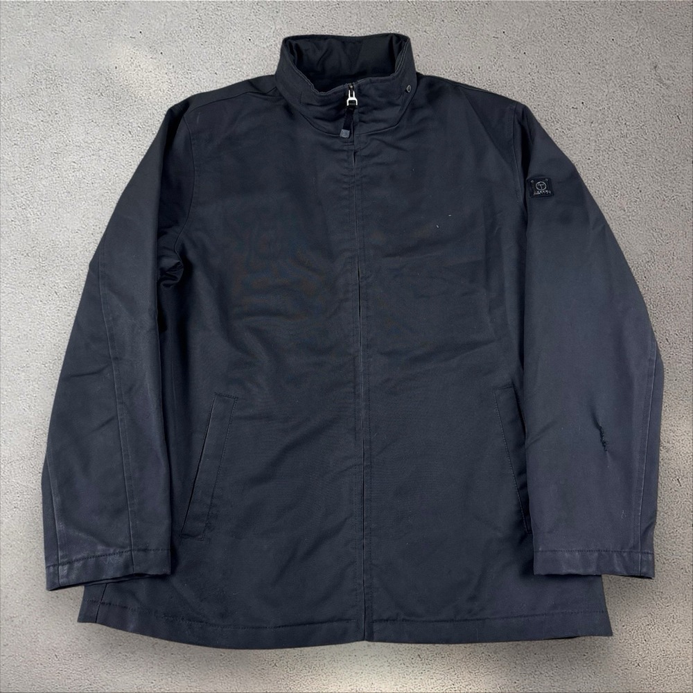 Tech by Tumi Mens Black Softshell Jacket Full Zip Water Resistant‎ Travel Sz L